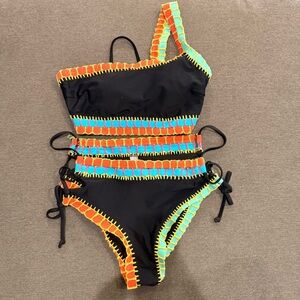 POPVIL Bright Crocheted Bikini Set